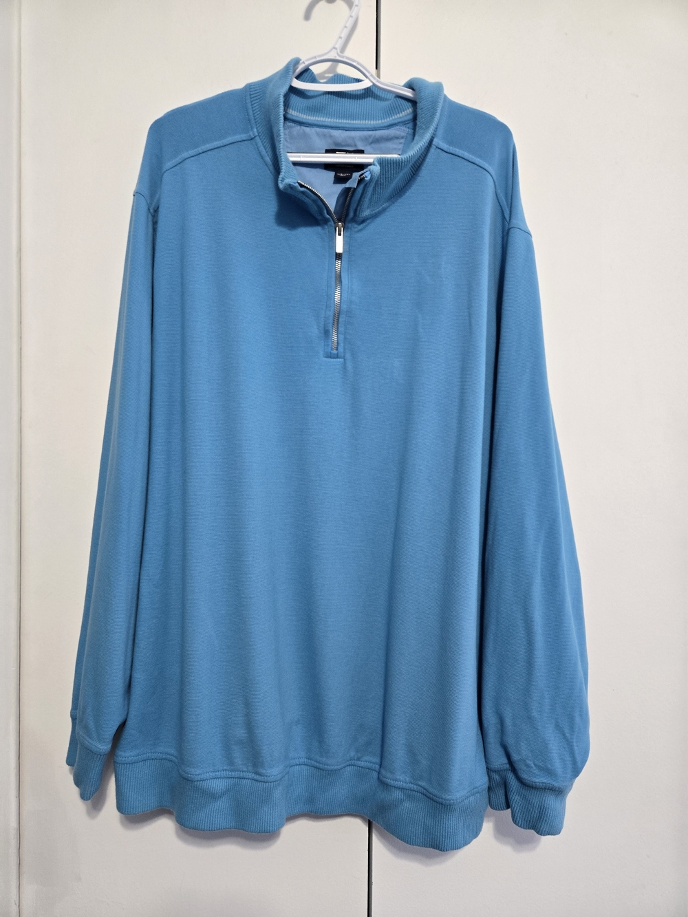Cutter & Buck Men's 3XB Blue Quarter Zip Pullover Sweatshirt Big & Tall